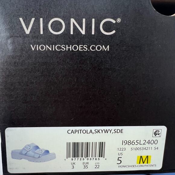 Vionic Capitola Skyway Slide Sandals Shoes I9865L2400 Women's 5 Medium NWB - Picture 10 of 10